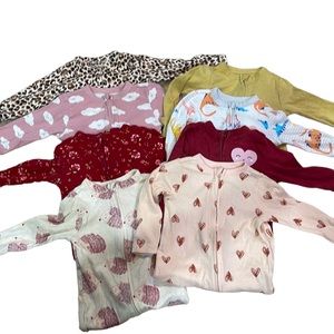 Baby girl old navy 6-9mo sleeper bundle! Set of 8!!!